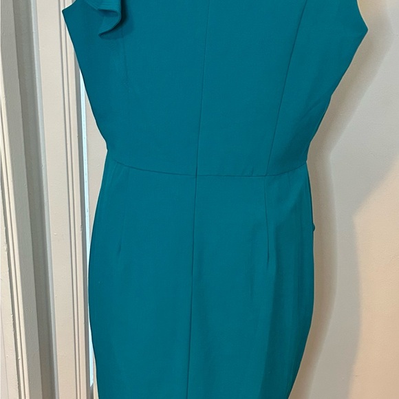 Calvin Klein Asymmetrical Teal Dress - Picture 3 of 5